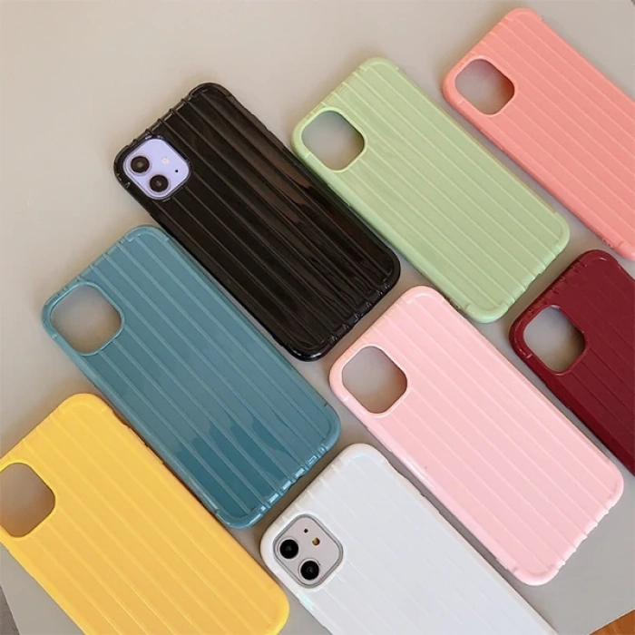 Nevamel Ally İPhone 11 6.1 İnch Trunk Lines ince Soft Silikon Kılıf-(5775)