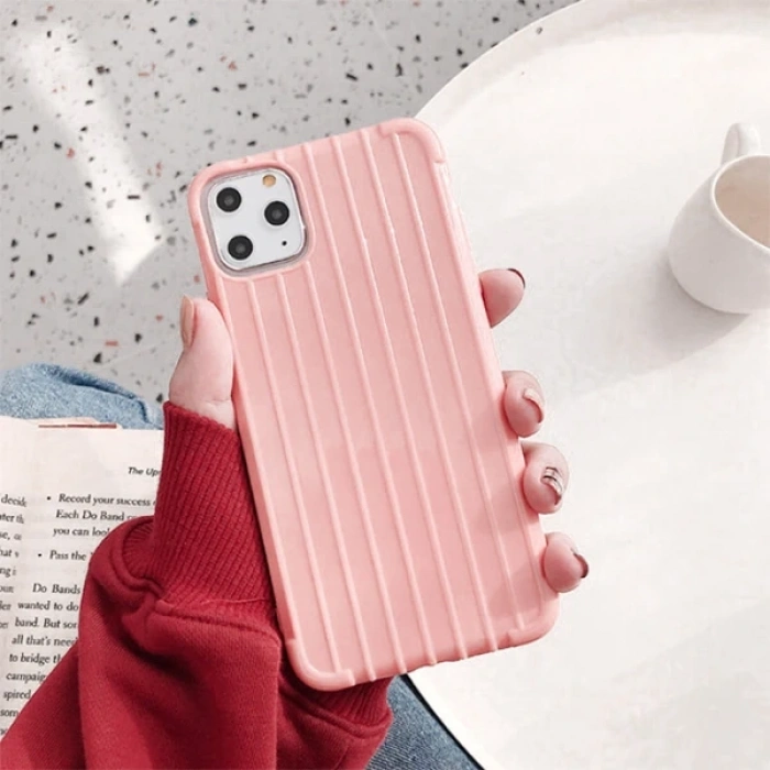 Nevamel Ally İphone 11 Pro Max 6.5 İnch Trunk Lines ince Soft Silikon Kılıf-(5775)