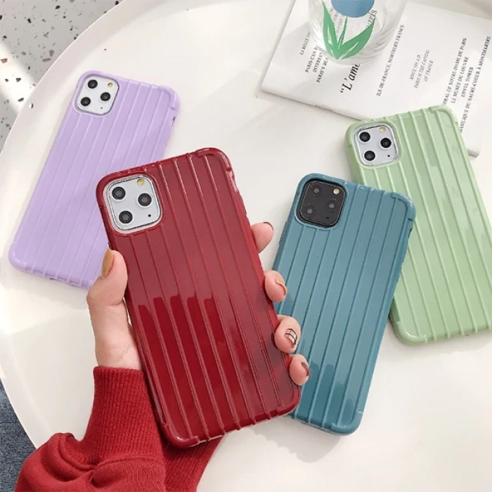 Nevamel Ally İphone 11 Pro Max 6.5 İnch Trunk Lines ince Soft Silikon Kılıf-(5775)