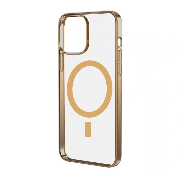 Nevamel Ally iPhone 12 - 12 Pro 6.1inç Magsafe Uyumlu Renkli Kenar Silikon Kılıf-(5775)