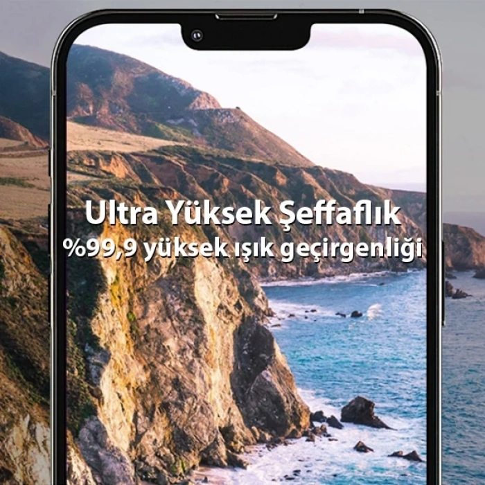 Nevamel ALLY İPhone 13-13 Mini 3D Full Tempered Glass Cam Kamera Koruyucu-(5775)