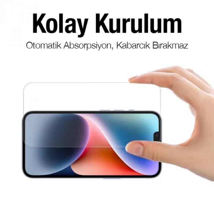 Nevamel ALLY iPhone 14 Plus 6.7inç Tempered Kırılmaz Cam Ekran Koruyucu-(5775)