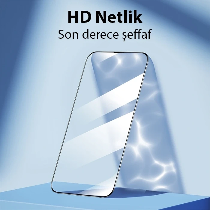 Nevamel Ally iPhone 14 Pro Max Full Hd Kırılmaz Cam Ekran Koruyucu-(5775)