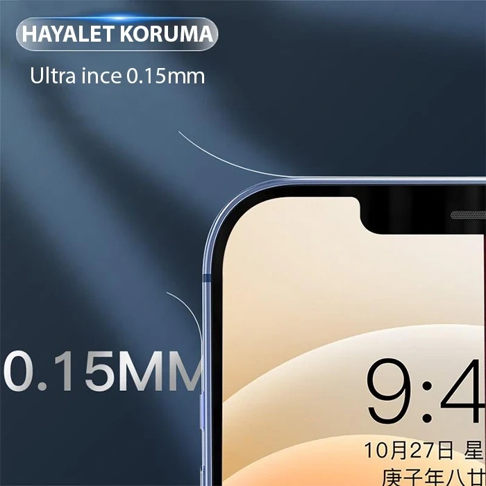 Nevamel ALLY iPhone 14 Pro Max Hidrojel Hayalet Yan Alt Üst Kaplama Koruyucu Film-(5775)