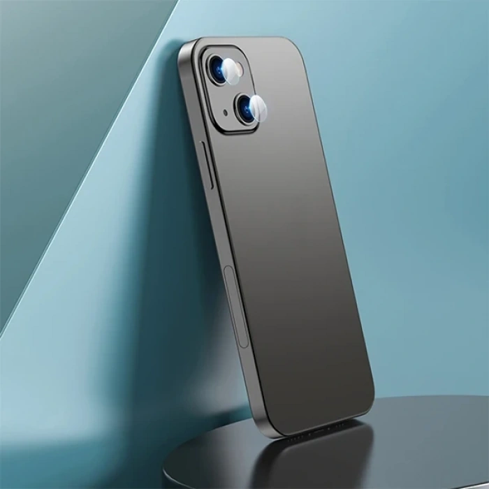 Nevamel ALLY İPhone 14 Tempered Glass Cam Kamera Koruyucu-(5775)