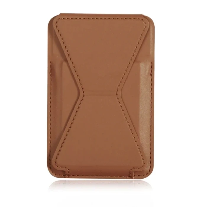 Nevamel ALLY İPhone 15-14- 13-12ler İçin Standlı Deri Cüzdan Magsafe Kartlık Cüzdan Kılıf-(5775)