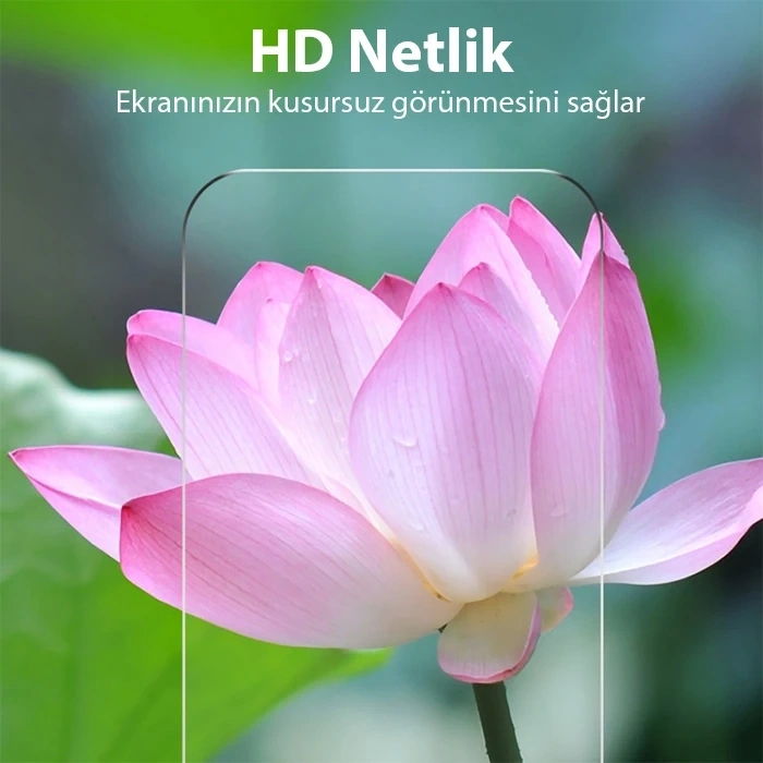 Nevamel Ally iPhone 15 Pro Full HD Tempered Kırılmaz Cam Ekran Koruyucu-(5775)