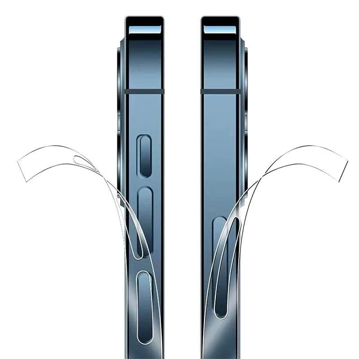 Nevamel ALLY iPhone 15 Pro Max Hidrojel Hayalet Yan Alt Üst Kaplama Koruyucu Film-(5775)