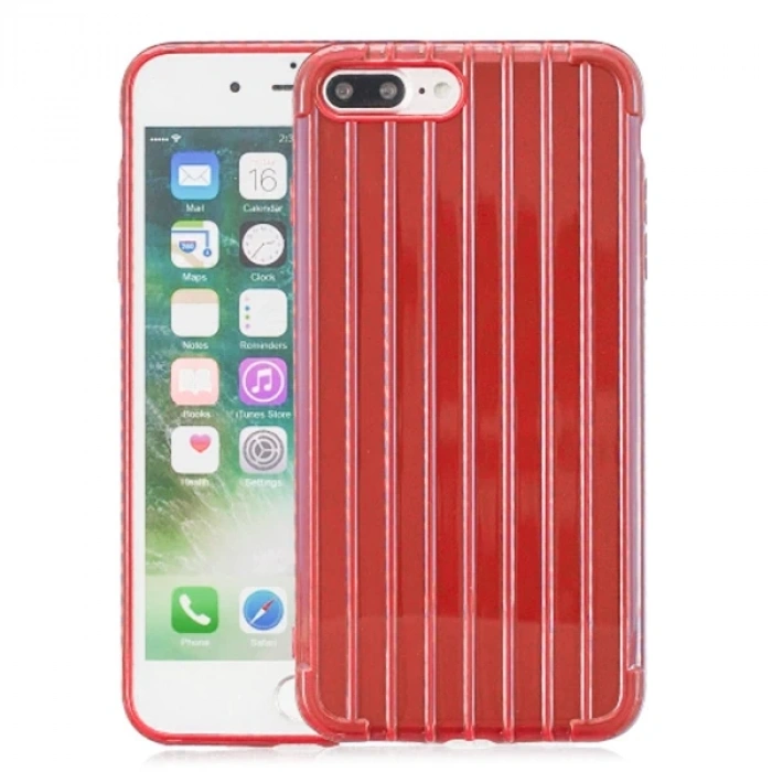 Nevamel Ally iPhone 8 Plus 7Plus Trunk Lines ince Soft Silikon Kılıf-(5775)