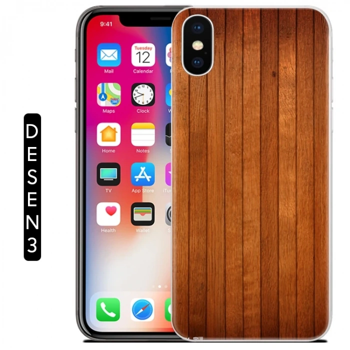 Nevamel Ally İphone X Xs Mermer Desenli Soft Silikon Kılıf-(5775)