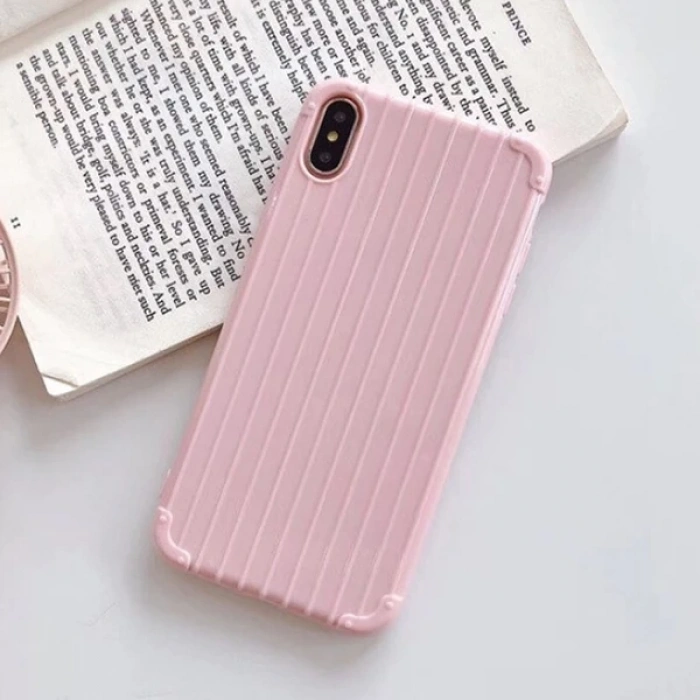 Nevamel Ally iPhone XS İPhone X Trunk Lines ince Soft Silikon Kılıf-(5775)