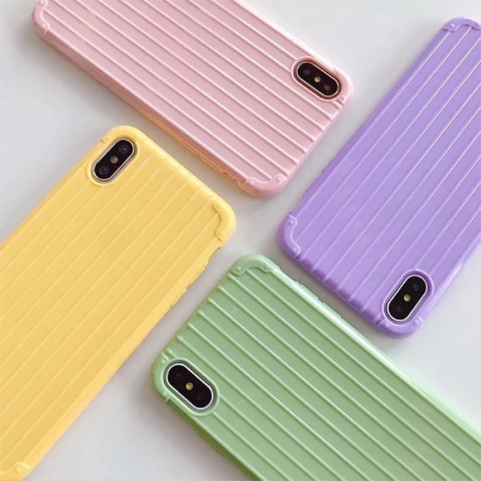 Nevamel Ally iPhone XS İPhone X Trunk Lines ince Soft Silikon Kılıf-(5775)