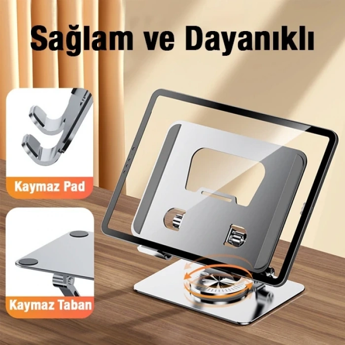 Nevamel® ALLY J18 360 Dönebilen Ayarlanabilir Tablet Standı-(5775)