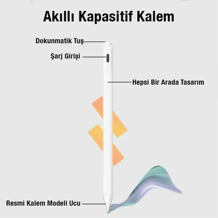 Nevamel® Ally K-2259 Apple iPad 2018 sonrası için Tablet Dokunmatik Kalem