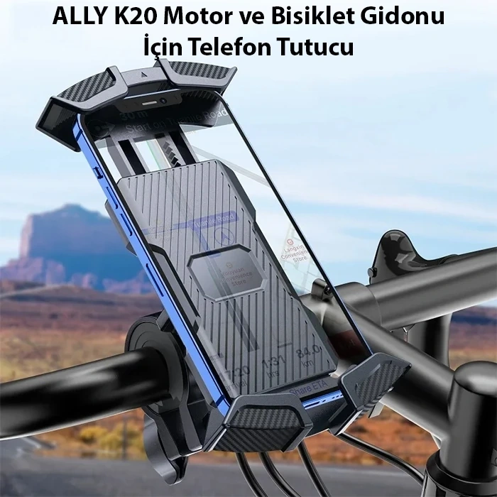 Nevamel ALLY K20 Motor ve Bisiklet Gidonu İçin Telefon Tutucu-(5775)