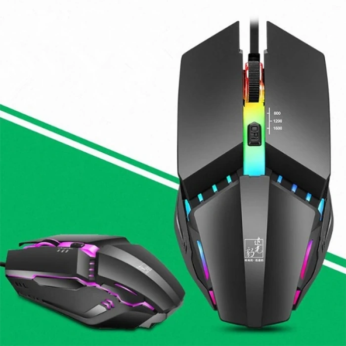 Nevamel ALLY K3  Işıklı Kablolu Oyuncu- Gaming Mouse-(5775)