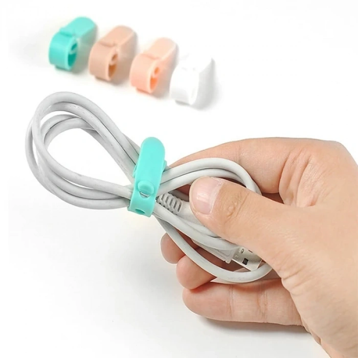 Nevamel Ally  Kablo Düzenleyici  Tutucu 4 Lü Paket Set-(5775)