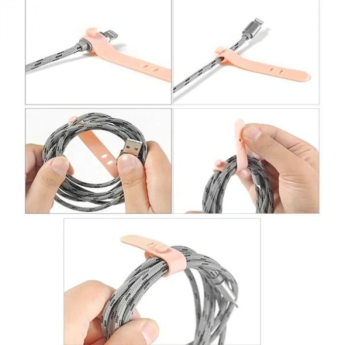 Nevamel Ally  Kablo Düzenleyici  Tutucu 4 Lü Paket Set-(5775)