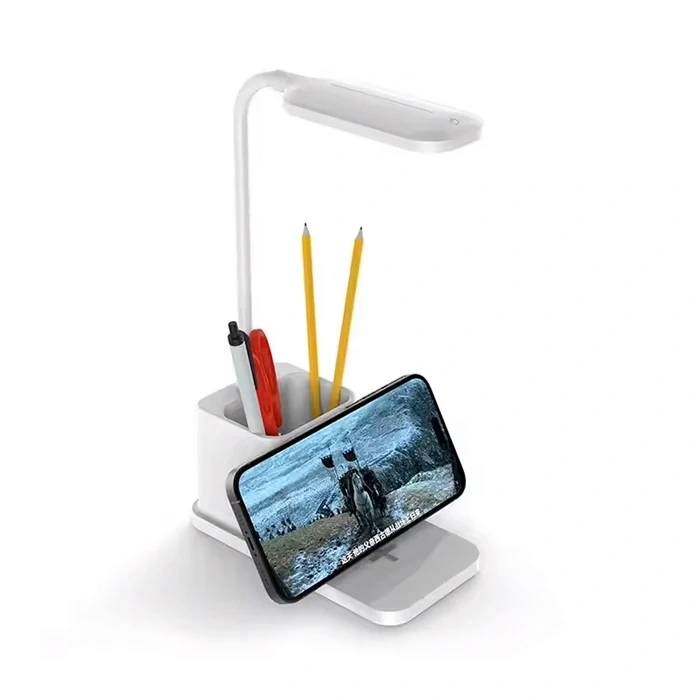 Nevamel ALLY Kablosuz sarj Göz Korumali Portatif Led Masa Lambasi Kalemlik-(5775)