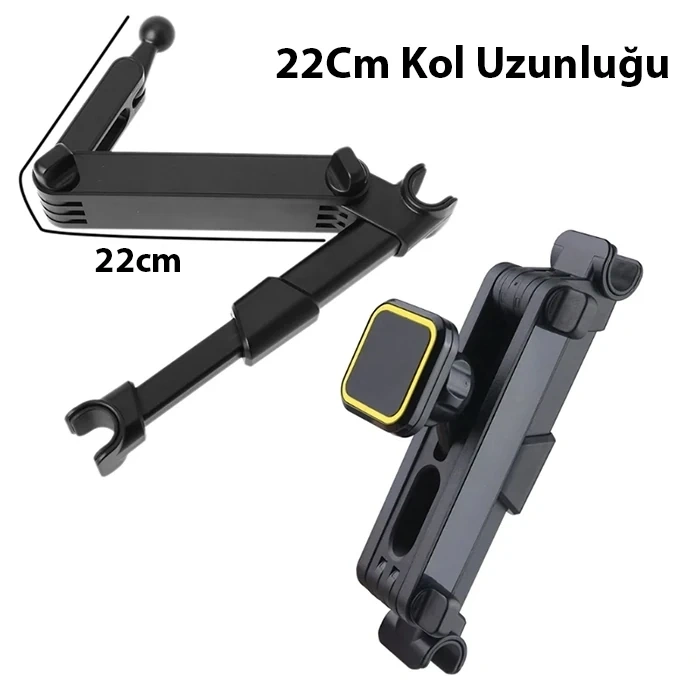 Nevamel ALLY LF-072B Koltuk Arkası Araç içi Mıknatıslı Manyetik Telefon Tutucu-(5775)