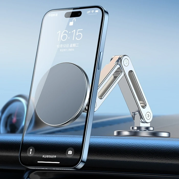 Nevamel ALLY LF-256 Alüminyum Araç İçi Torpido Üstü Manyetik Telefon Tutucu-(5775)