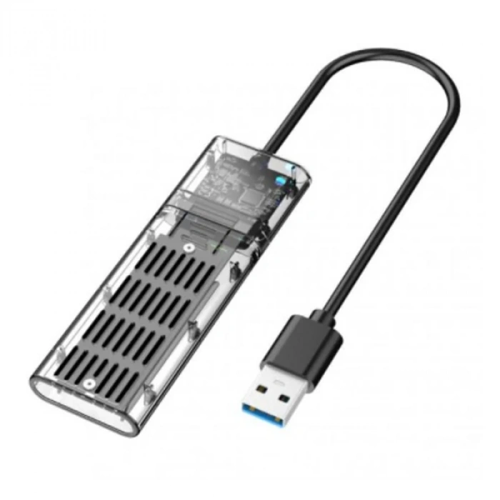 Nevamel ALLY M.2 Sata USB 3.0 Gen1 SSD Harddisk Kutusu  M.2 NGFF- JMS578 Kapaklı-(5775)