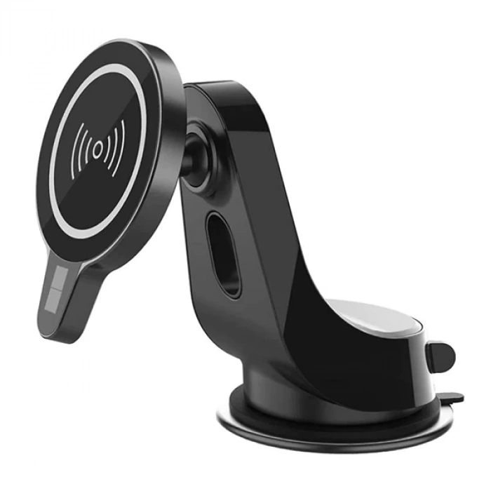 Nevamel ALLY Magsafe iPhone 15-14-13-12 Serisi 15W Kablosuz Hızlı Şarj Cihazı ve Araç Tutucu-(5775)