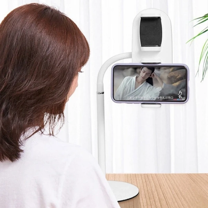 Nevamel ALLY Masa Üstü 2 Telefon Tutucu Stand YoutuberCanlı Yayın Selfie TikTok Makeup-(5775)