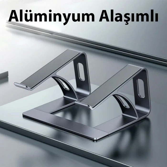 Nevamel ALLY MC LS653 Premium Ergonomik Alüminyum Laptop-Bilgisayar Standı-(5775)