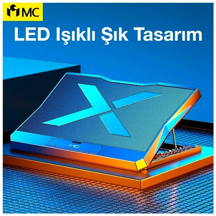 Nevamel ALLY MC Q3 LED Işıklı Ultra Sessiz Fan Laptop Soğutucu Stand-(5775)