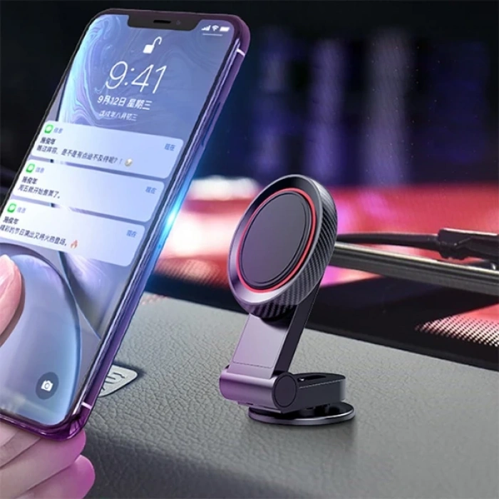 Nevamel ALLY Mıknatıslı Araç Telefon Tutucu Cam ve Torpido Üstü-(5775)