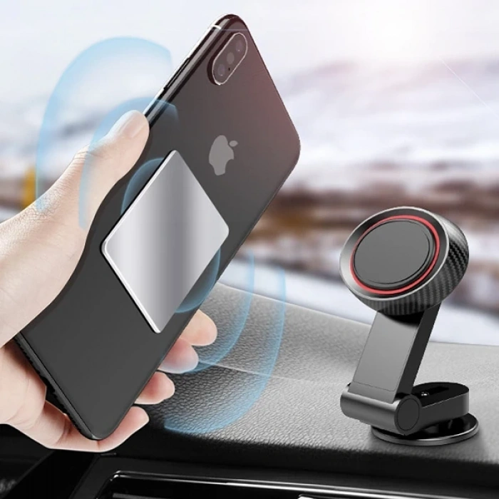 Nevamel ALLY Mıknatıslı Araç Telefon Tutucu Cam ve Torpido Üstü-(5775)