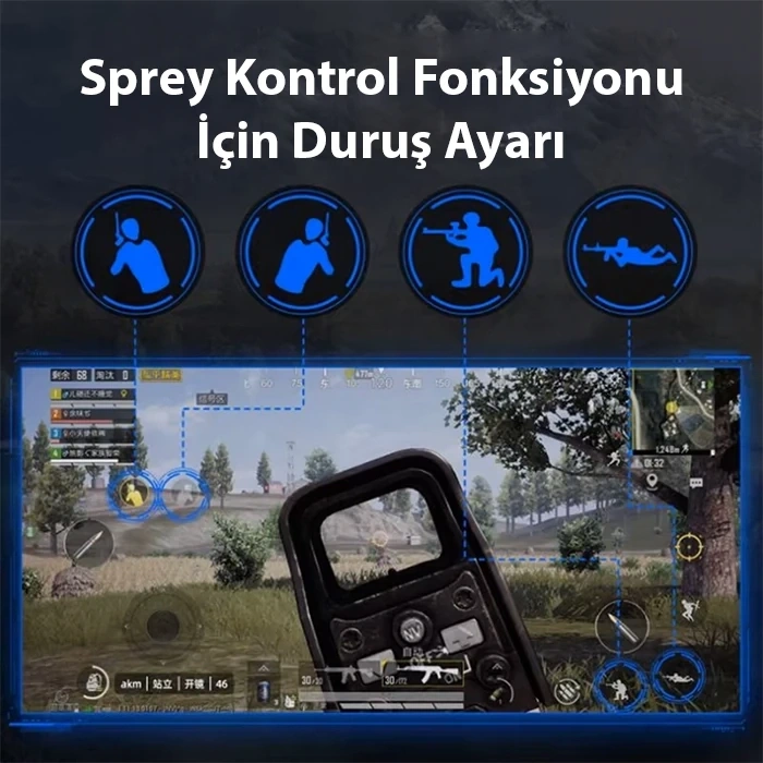 Nevamel® ALLY Mix Elite Plus - PUBG denetleyicisi için Gamepad mobil oyun klavye Mouse dönüştürücü Bluetooth Android oyun adaptörü-(5775)