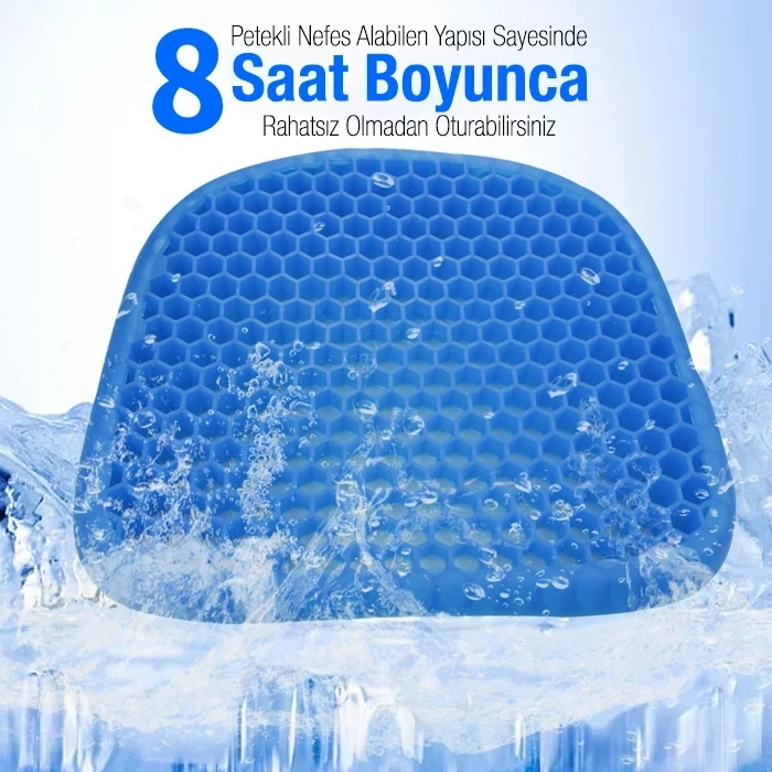 Nevamel® Ally Nefes Alabilen Kaymaz Yumuşak Ev Ofis ve Araba Koltuk Minderi-(5775)