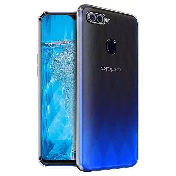 Nevamel Ally OPPO F9 Pro Kılıf Kamera Korumalı Ultra İnce Şeffaf Silikon Kılıf-(5775)
