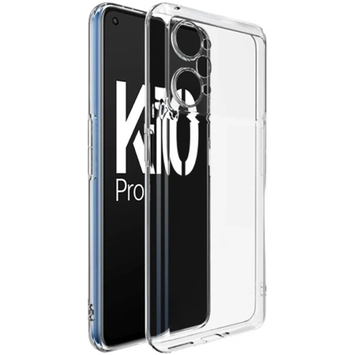 Nevamel Ally OPPO K10 Pro 5G Kılıf Kamera Korumalı Ultra İnce Şeffaf Silikon Kılıf-(5775)