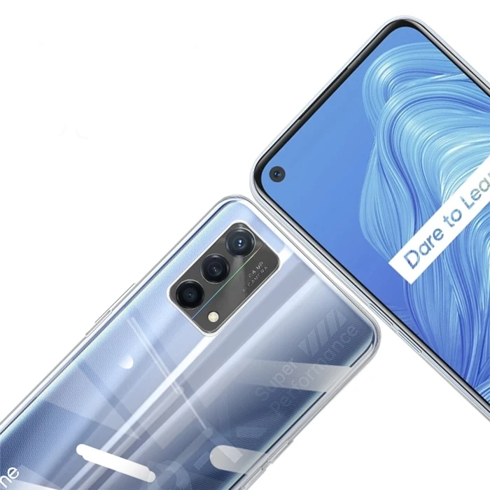 Nevamel Ally OPPO K9 5G Kılıf Kamera Korumalı Ultra İnce Şeffaf Silikon Kılıf-(5775)