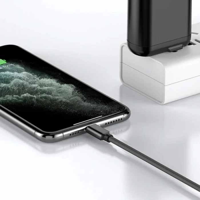 Nevamel ALLY PD 20W Hızlı Şarj İPhone 14-13-1211 USB-C to Lightning Şarj Kablosu 1metre-(5775)