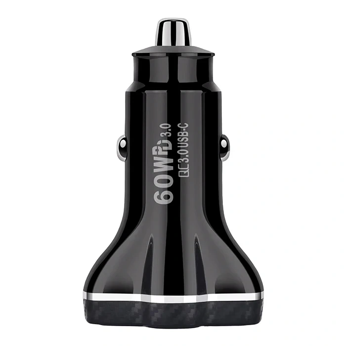 Nevamel ALLY PD62 2xType-C + USB 78W Araç Çakmaklık Hızlı Şarj Aleti Araç Şarjı-(5775)