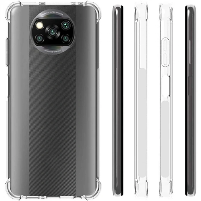 Nevamel ALLY Poco X3 Anti-Drop Silikon Kılıf Shockproof Kılıf-(5775)