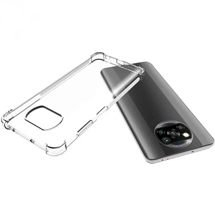 Nevamel ALLY Poco X3 Anti-Drop Silikon Kılıf Shockproof Kılıf-(5775)