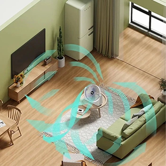 Nevamel Ally S21 Şarjlı Fan Ergonomik Ev Ofis Sessiz Vantilatör-(5775)