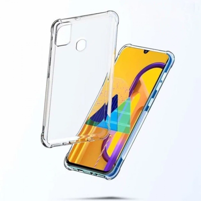 Nevamel Ally Samsung Galaxy M30S Anti-Drop Darbe Emici Silikon Kılıf-(5775)