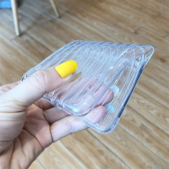 Nevamel Ally Samsung Galaxy S20 Trunk Lines ince Soft Silikon Kılıf-(5775)