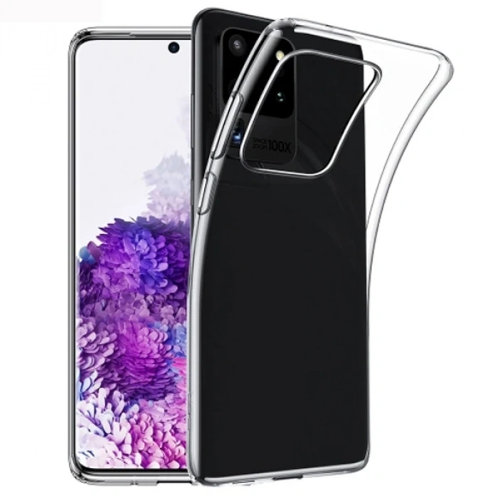 Nevamel Ally Samsung Galaxy S20 Ultra Kamera Korumalı Silikon Kılıf-(5775)