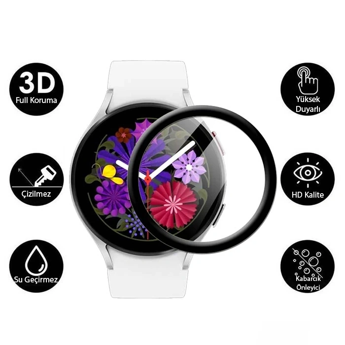 Nevamel Ally Samsung Galaxy Watch 6 40mm PMMA Cam Ekran Koruyucu-(5775)