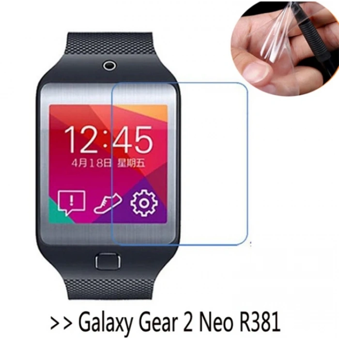 Nevamel Ally Samsung Gear 2 Neo Sm-R381 Ultra Hd Seffaf Ekran Koruyucu-(5775)