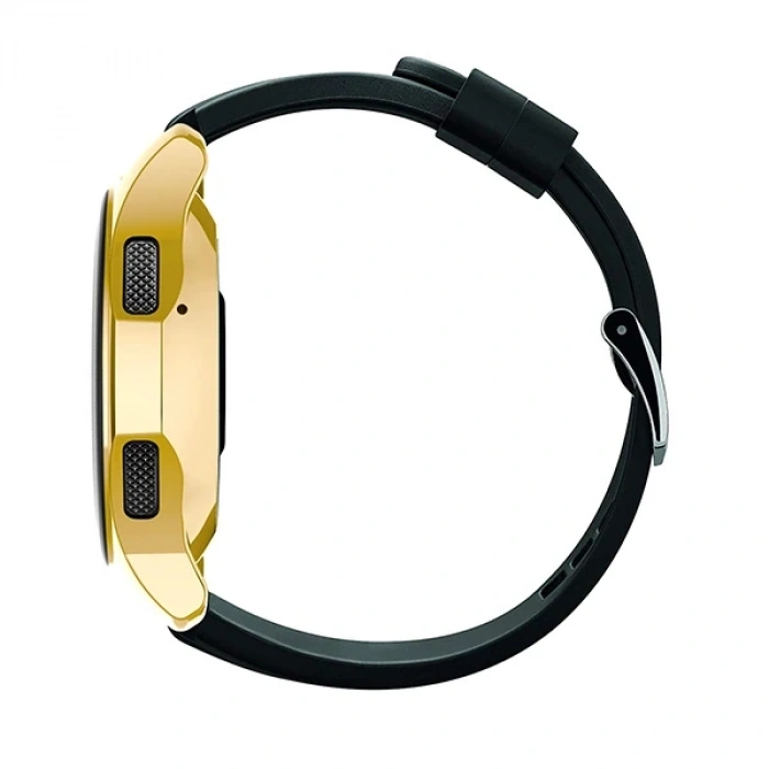 Nevamel Ally Samsung Watch 42mm Lazer Kaplama Slim Silikon Bumber Kılıf-(5775)