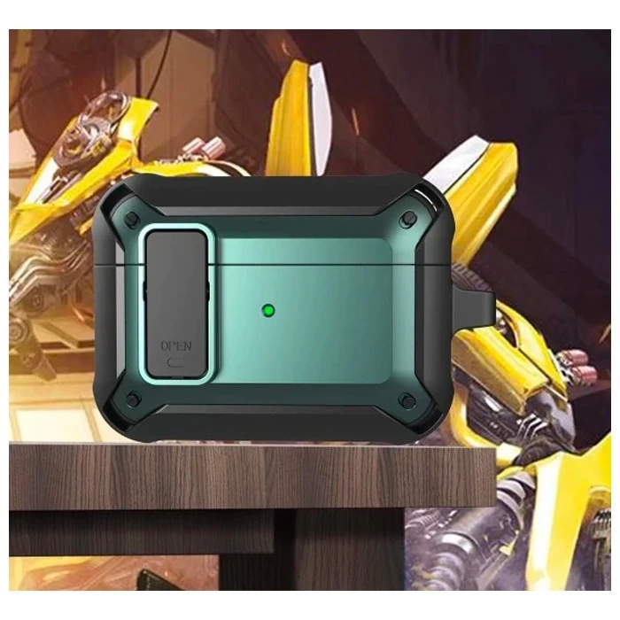 Nevamel ALLY Shockproof Darbe Emici AirPods Pro Kulaklık Kılıfı-(5775)