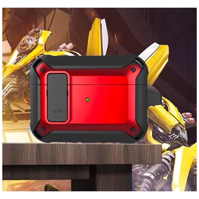 Nevamel ALLY Shockproof Darbe Emici AirPods Pro Kulaklık Kılıfı-(5775)